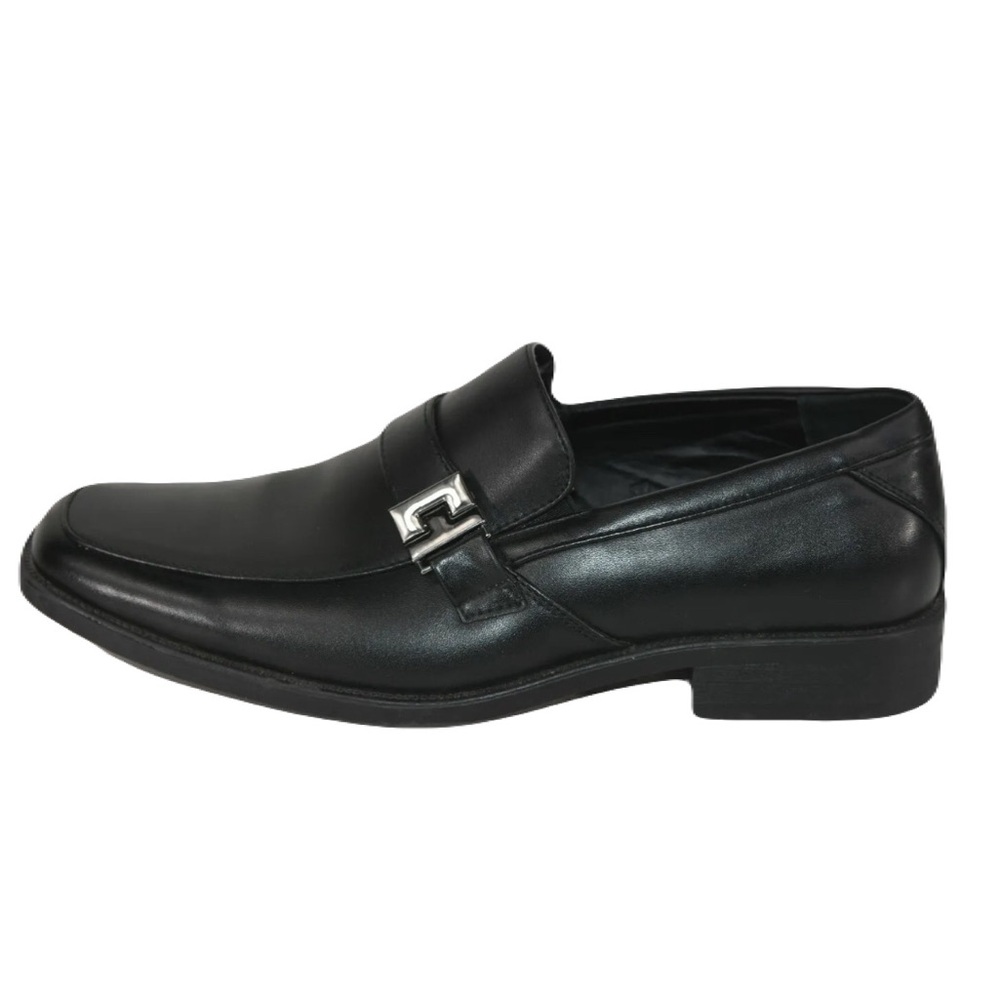 Perry Ellis Men's 11.5 Portfolio Kentley Slip On Loafers Black Dress Shoes